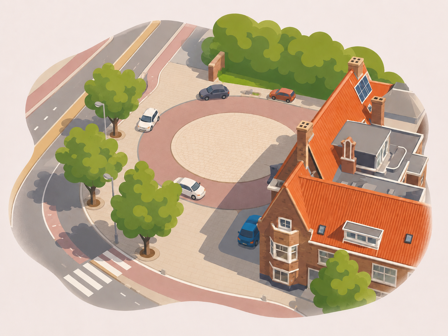 The roundabout now